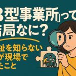 「B型事業所」って結局なに？福祉を知らない私が現場で見たこと